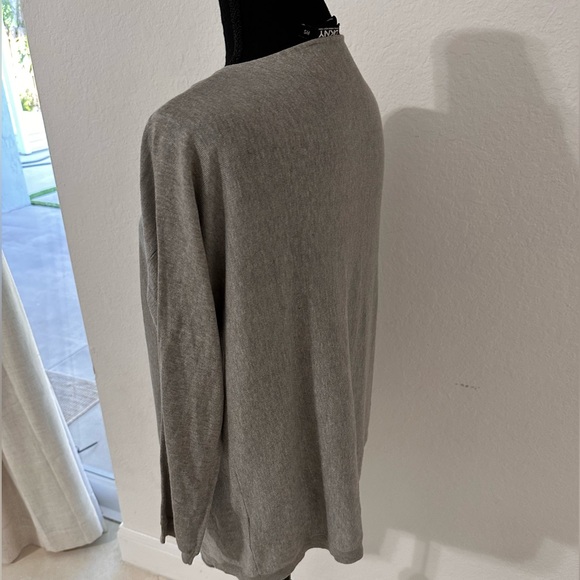 DKNY Women's Open Front Cardigan Sweater Size P/S Gray - Picture 3 of 9